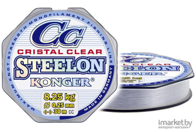 Леска монофильная KONGER STEELON CRISTAL CLEAR 30 м 0,16 мм [240030016]