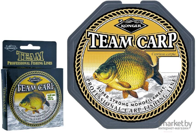 Леска монофильная KONGER TEAM CARP 250-350 м 0,28 мм [214001028]