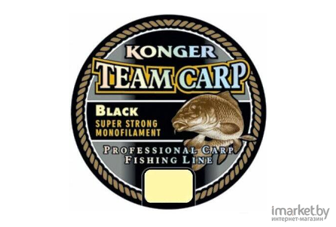 Леска монофильная KONGER TEAM CARP 1000 м 0,25 мм Black [228001025]