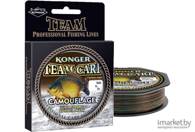 Леска монофильная KONGER TEAM CARP 250-350 м 0,28 мм Camouflage [214005028]