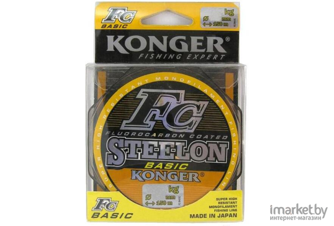 Леска монофильная KONGER STEELON FC BASIC 150 м 0,28 мм [232150028]