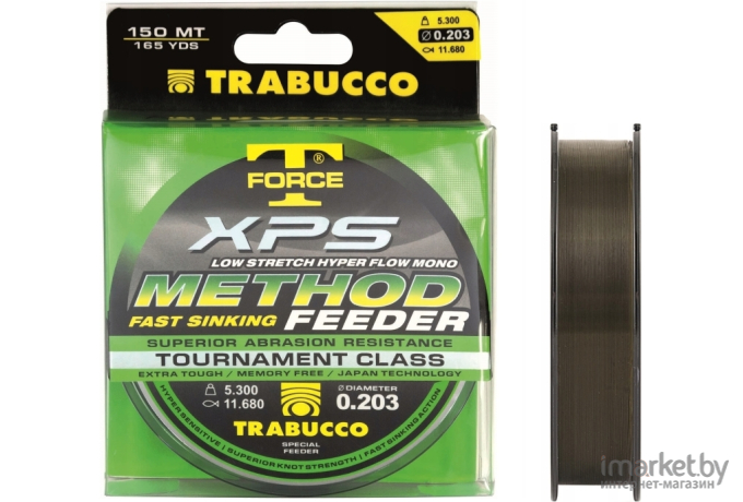 Леска монофильная Trabucco T-FORCE XPS METHOD FEEDER 150 м 0,28 мм [053-96-280]