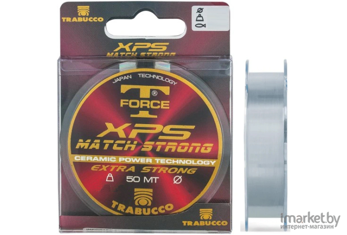 Леска монофильная Trabucco T-FORCE XPS MATCH STRONG 50 м 0,08 мм [053-80-080]