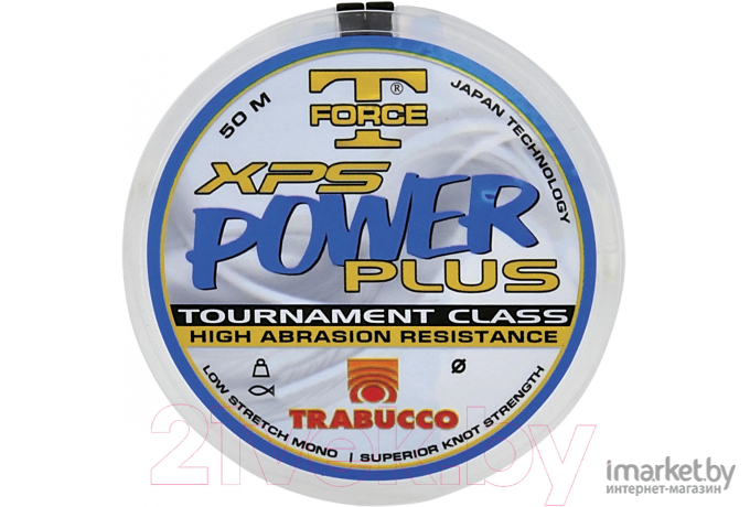 Леска монофильная Trabucco T-FORCE XPS POWER PLUS 50 м 0,20 мм [053-83-200]