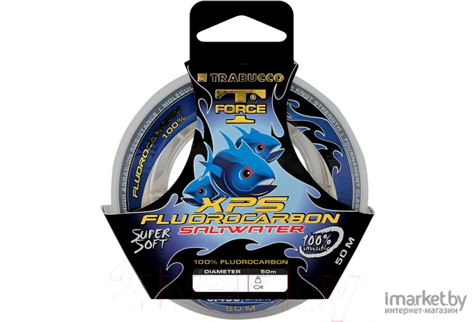 Леска флюорокарбоновая Trabucco T-FORCE FLUOROCARBON SALTWATER 50 м 0,14 мм [053-38-140]