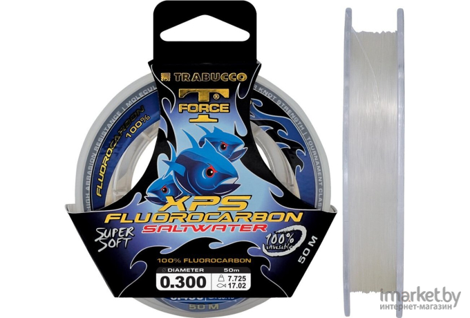 Леска флюорокарбоновая Trabucco T-FORCE FLUOROCARBON SALTWATER 50 м 0,14 мм [053-38-140]