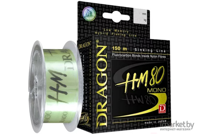 Леска монофильная DRAGON HM80 50 м 0,12 мм [30-10-012]