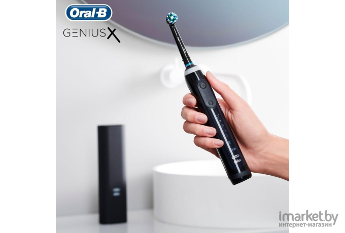 Электрическая зубная щетка Braun Oral-B Genius X 20000N CrossAction D706.515.6X черный [80337049]