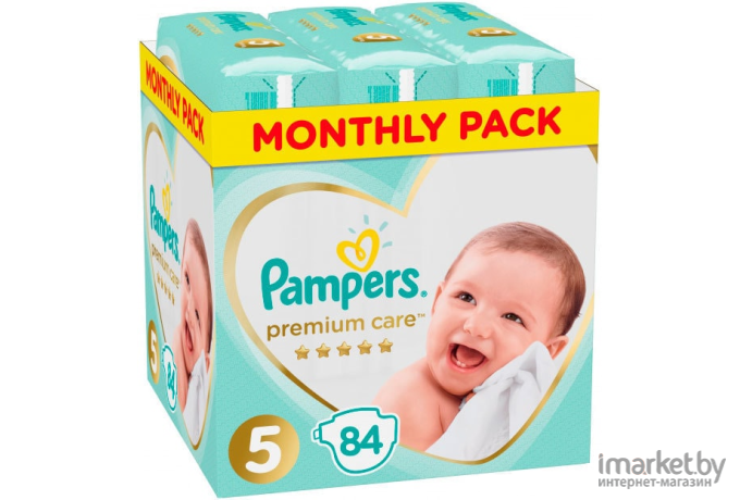 Детские подгузники Pampers Premium Care 5 Junior (84шт)
