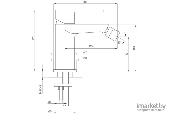 Смеситель Deante Alpinia BGA 031M