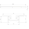 Шинопровод Elektrostandard TRLM-1-100-CH