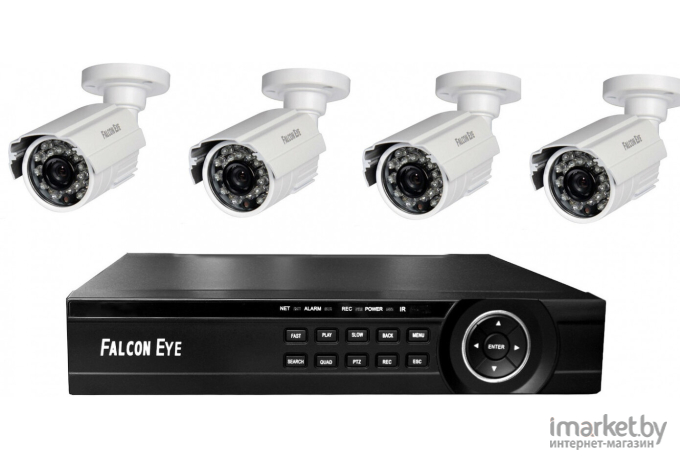 Комплект видеонаблюдения Falcon Eye 4CH + 4CAM KIT [FE-2104MHD KIT SMART]