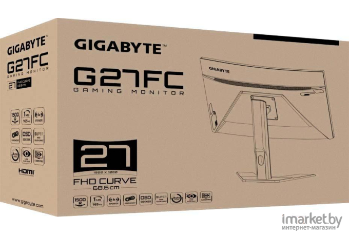 Монитор Gigabyte G27FC [20VM0-GG27FCBT-1EKR]