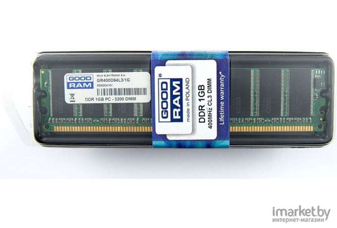 Оперативная память GOODRAM SO-DIMM DDR 1Gb PC-3200 [GR400S64L3/1G]