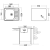 Кухонная мойка Ukinox COL580.480 GT6K 1R
