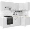 Готовая кухня Сивирин-Компани Клео глоcс 1.2x2.4 правая белый глянец/белый глянец