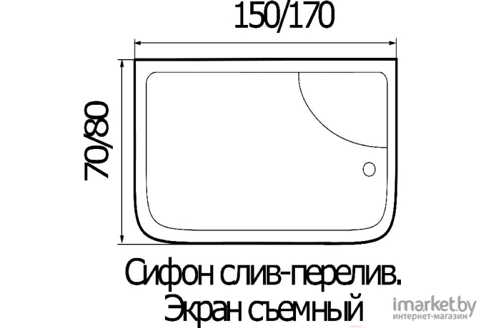 Душевая кабина River Nara 150/80/50 МТ