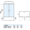 Душевая кабина WeltWasser WW500 Emmer 170/85/55-2