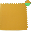 Гимнастический мат DFC ППЭ-2020 (1*1) желтый/зеленый [12278]