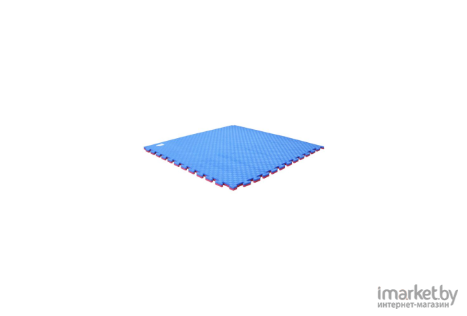 Гимнастический мат DFC ППЭ-2025 (1*1) синий/красный [9878]