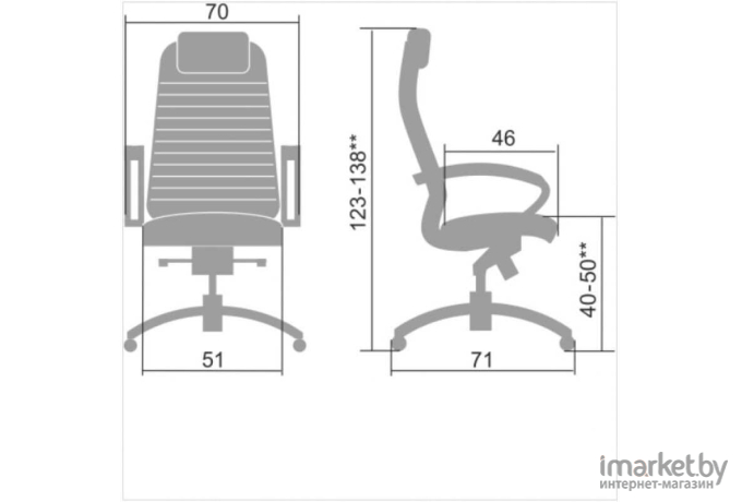 Офисное кресло Metta Samurai KL-1.04 бежевый