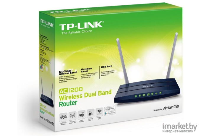 Беспроводной маршрутизатор TP-Link Archer C50 RU AC1200