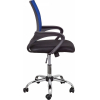 Офисное кресло AksHome Ricci Chrome синий/черный