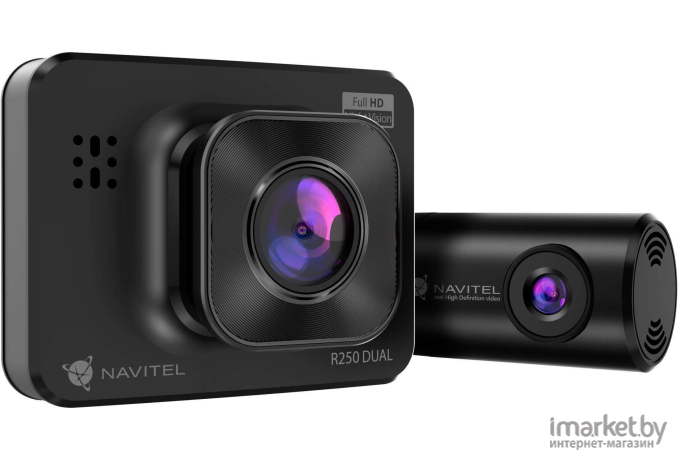 Видеорегистратор NAVITEL R250 DUAL DVR Черный