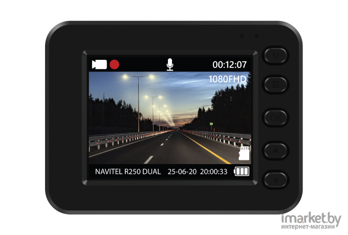 Видеорегистратор NAVITEL R250 DUAL DVR Черный