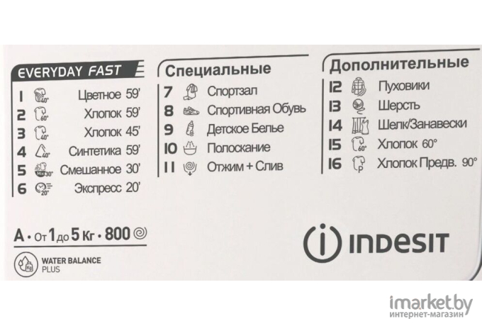 Стиральная машина Indesit EWSB 5085 CIS