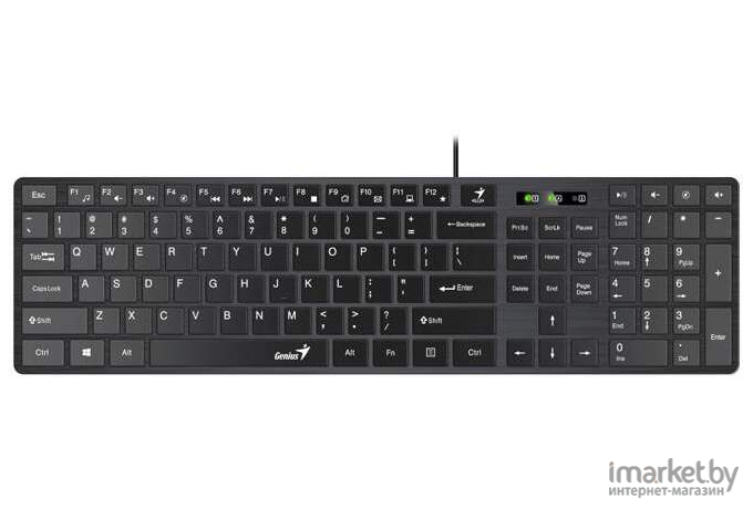 Клавиатура Genius SlimStar 126 Black [31310017402]