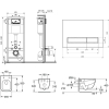 Инсталляция для унитаза Lavinia Boho Комплект 6 в 1 Relfix One [77040052]