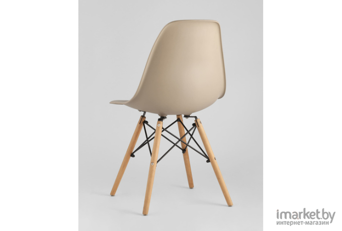 Стул Stool Group DSW  x4 бежево-серый [8056PP DARK GREY X4]