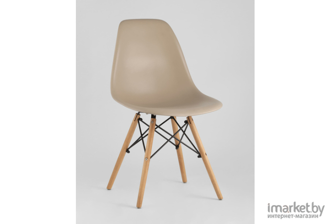 Стул Stool Group DSW  x4 бежево-серый [8056PP DARK GREY X4]