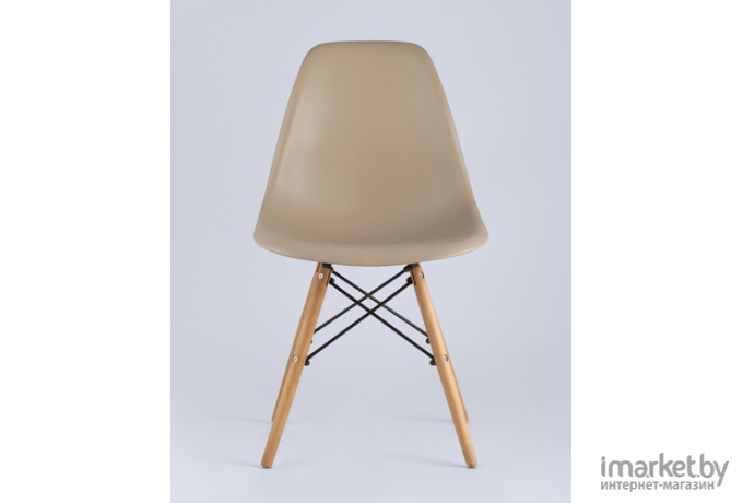 Стул Stool Group DSW  x4 бежево-серый [8056PP DARK GREY X4]