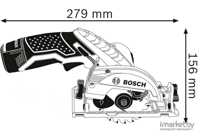 Циркулярная пила Bosch GKS 12V-26 2 АКБ [0.601.6A1.005]
