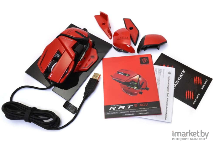 Мышь Mad Catz R.A.T. 8+ ADV красный