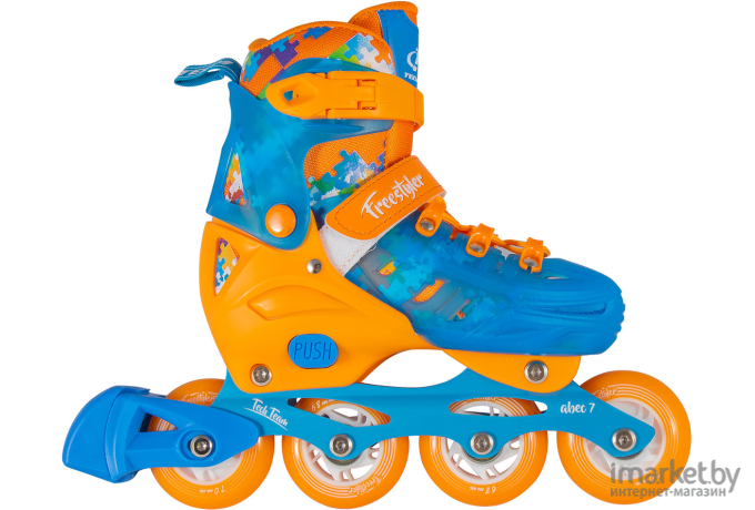 Роликовые коньки Tech Team Freestyler 2020  р-р L 36-39 Blue/Orange