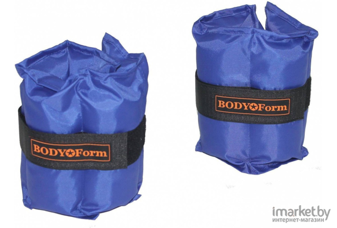 Комплект утяжелителей Body Form BF-WUN01 2x1200 гр Blue