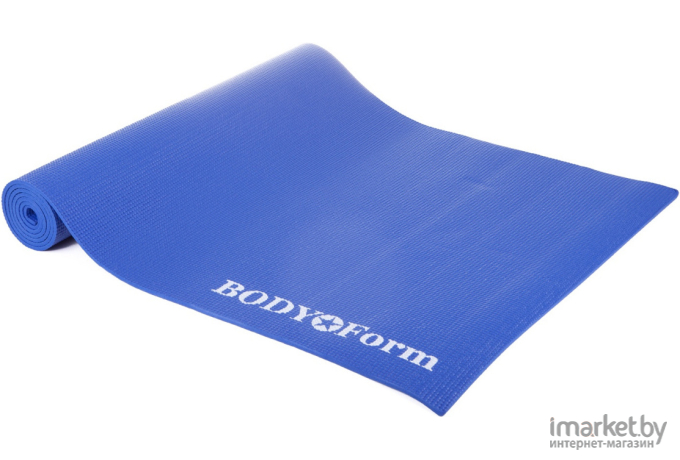 Коврик для йоги и фитнеса Body Form 173x61x0,6 см BF-YM01 Blue
