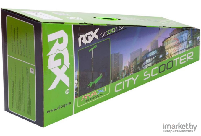 Самокат RGX Maxi Led green