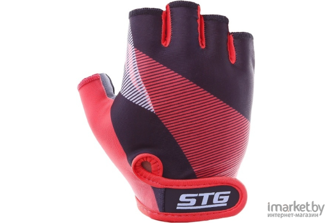 Перчатки велосипедные STG Х87912  р-р M Red/Black