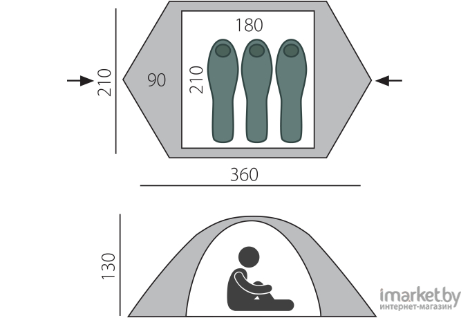 Палатка BTrace Strong 3