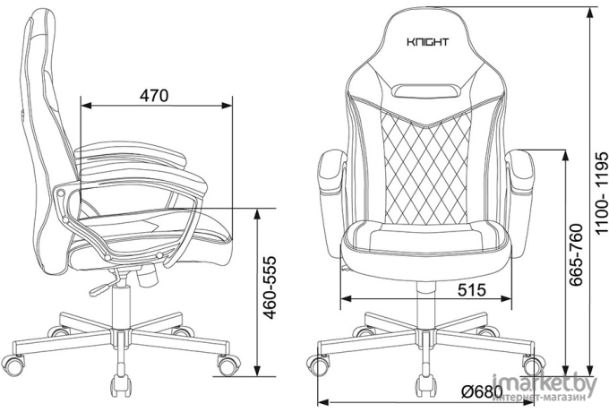 Офисное кресло Бюрократ VIKING 6 KNIGHT Fabric коричневый [VIKING 6 KNIGHT BR]