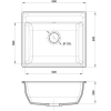 Кухонная мойка GranFest GF-V580 иней