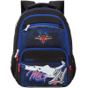 Школьный рюкзак Grizzly RB-154-2 черный/синий