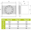 Вентилятор вытяжной AirRoxy pRim 120S [01-005]