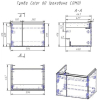 Тумба под умывальник Cersanit COLOUR 60 [SP-SZ-COL-CM/COL/60]