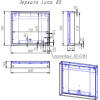 Зеркало для ванной Cersanit LOUNA 80 [SP-LU-LOU80-Os]