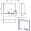 Зеркало для ванной Cersanit LOUNA 80 [SP-LU-LOU80-Os]